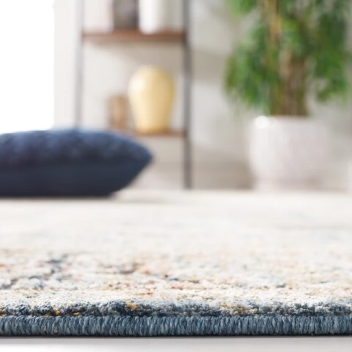 Safavieh Silverado Blue / Rust SVD112 2 ft. X 8 ft. Runner Rug