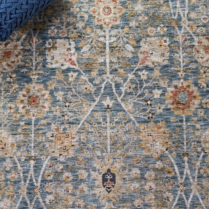 Safavieh Silverado Blue / Rust SVD112 2 ft. X 8 ft. Runner Rug