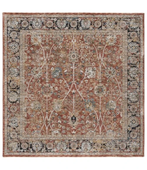 Safavieh Silverado Rust / Blue SVD112 6 ft. 4 in. X 6 ft. 4 in. Square Rug