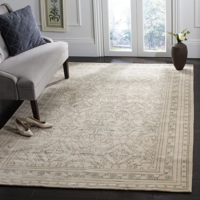 Safavieh Nepalese Sky Blue / Cream SZK273 6 ft. X 9 ft. Rectangle Rug