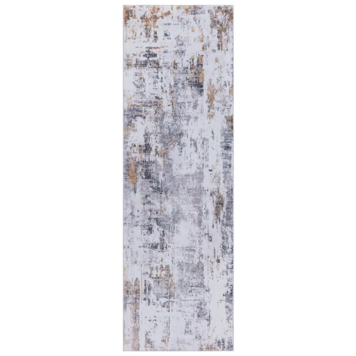 Safavieh Tacoma Grey / Gold TAC863 2 ft. 6 in. X 8 ft. Runner Rug