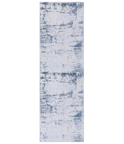Safavieh Tacoma Grey / Navy TAC864 2 ft. 6 in. X 8 ft. Runner Rug