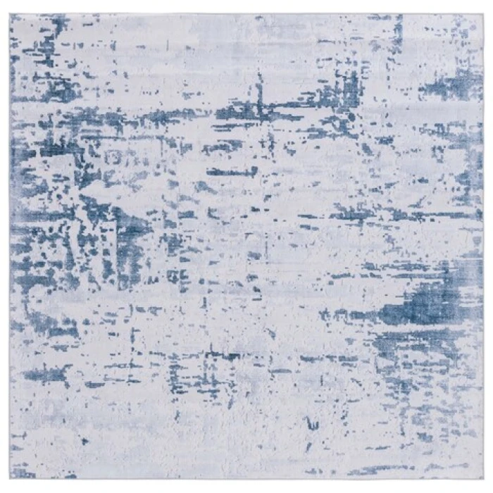 Safavieh Tacoma Grey / Navy TAC864 6 ft. X 6 ft. Square Rug