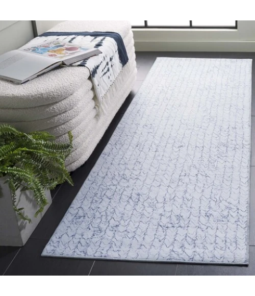Safavieh Tacoma Grey / Blue TAC901 2 ft. 6 in. X 8 ft. Runner Rug