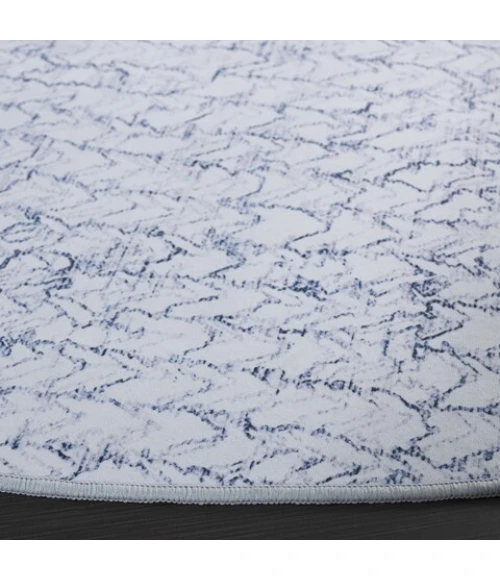 Safavieh Tacoma Grey / Blue TAC901 6 ft. X 6 ft. Round Rug