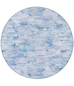 Safavieh Tacoma Grey / Blue TAC904 6 ft. X 6 ft. Round Rug
