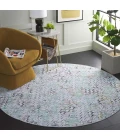 Safavieh Tacoma Grey / Green TAC913 6 ft. X 6 ft. Round Rug
