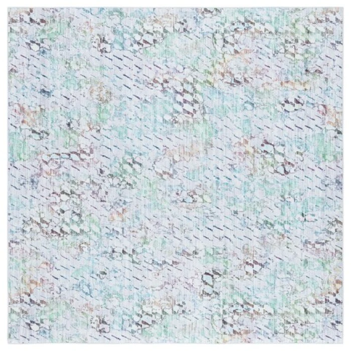 Safavieh Tacoma Grey / Green TAC913 6 ft. X 6 ft. Square Rug