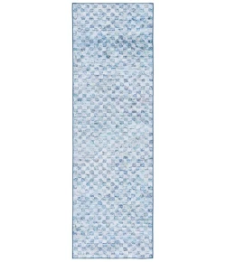 Safavieh Tacoma Grey / Aqua TAC917 2 ft. 6 in. X 8 ft. Runner Rug