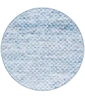 Safavieh Tacoma Grey / Aqua TAC917 6 ft. X 6 ft. Round Rug