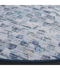 Safavieh Tacoma Grey / Aqua TAC917 6 ft. X 6 ft. Round Rug