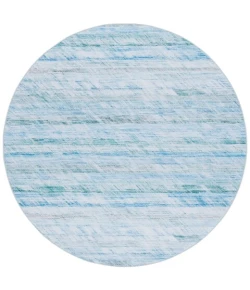 Safavieh Tacoma Grey / Aqua TAC919 6 ft. X 6 ft. Round Rug