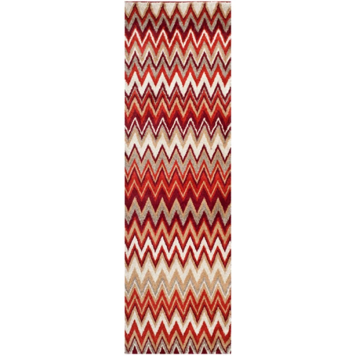 Safavieh Tahoe Beige / Terracotta TAH477 2 ft. 6 in. X 8 ft. Runner Rug