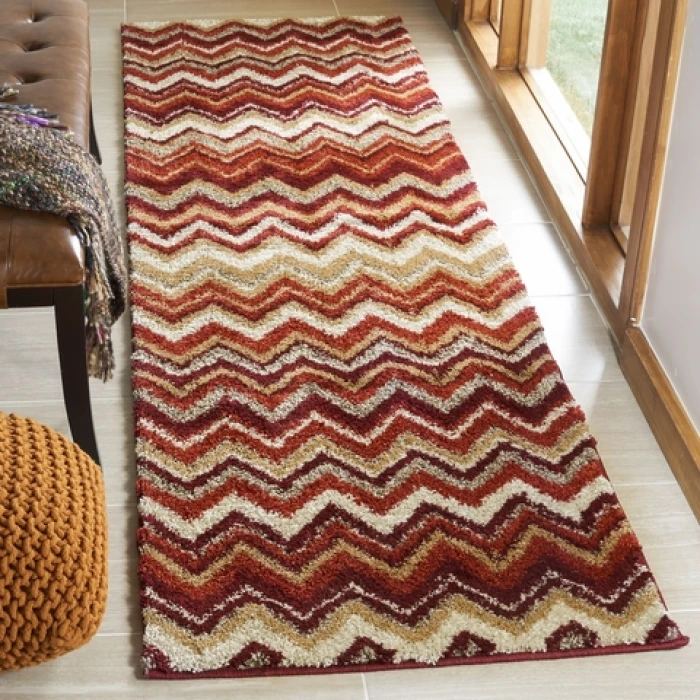 Safavieh Tahoe Beige / Terracotta TAH477 2 ft. 6 in. X 8 ft. Runner Rug