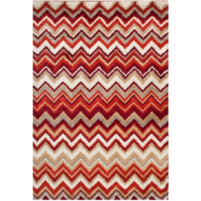 Safavieh Tahoe Beige / Terracotta TAH477 5 ft. 1 in. X 7 ft. 6 in. Rectangle Rug