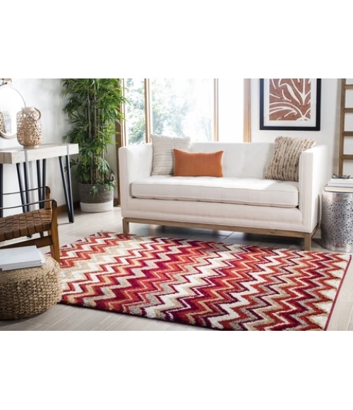 Safavieh Tahoe Beige / Terracotta TAH477 4 ft. X 6 ft. Rectangle Rug