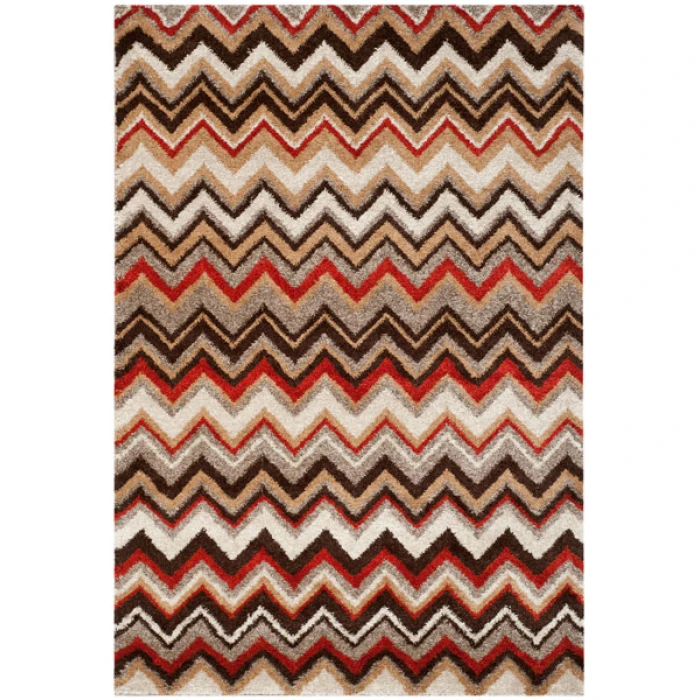 Safavieh Tahoe Beige / Brown TAH477 4 ft. X 6 ft. Rectangle Rug