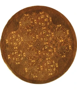 Safavieh Taj Mahal Olive TJM102 6 ft. X 6 ft. Round Rug