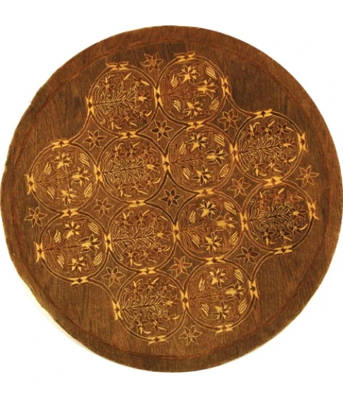 Safavieh Taj Mahal Olive TJM102 6 ft. X 6 ft. Round Rug