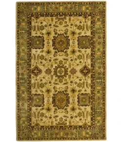 Safavieh Taj Mahal Ivory / Green TJM106 6 ft. X 6 ft. Round Rug