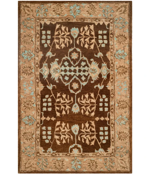 Safavieh Taj Mahal Light Brown / Beige TJM107 4 ft. X 6 ft. Rectangle Rug