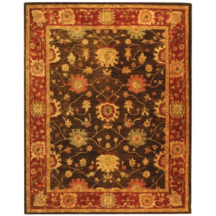 Safavieh Taj Mahal Olive / Burgundy TJM108 4 ft. X 6 ft. Rectangle Rug