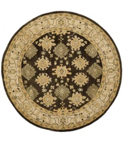 Safavieh Taj Mahal Brown / Ivory TJM114 6 ft. X 6 ft. Round Rug