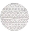 Safavieh Trends Grey / Ivory TRD124 6 ft. 7 in. X 6 ft. 7 in. Round Rug