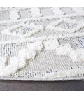 Safavieh Trends Grey / Ivory TRD124 6 ft. 7 in. X 6 ft. 7 in. Round Rug