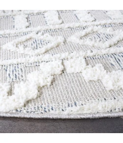 Safavieh Trends Grey / Ivory TRD124 6 ft. 7 in. X 6 ft. 7 in. Round Rug