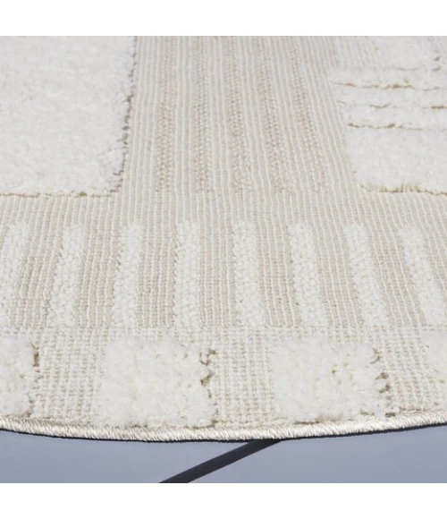 Safavieh Trends Beige / Ivory TRD126 8 ft. X 8 ft. Round Rug