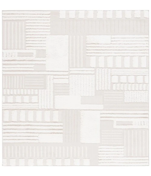 Safavieh Trends Beige / Ivory TRD126 9 ft. X 9 ft. Square Rug