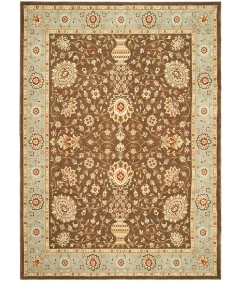 Safavieh Tuscany Brown / Light Blue TUS303 4 ft. X 5 ft. 6 in. Rectangle Rug