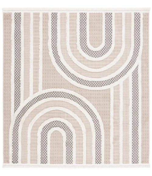 Safavieh Urban Beige / Ivory URB210 6 ft. 7 in. X 6 ft. 7 in. Square Rug