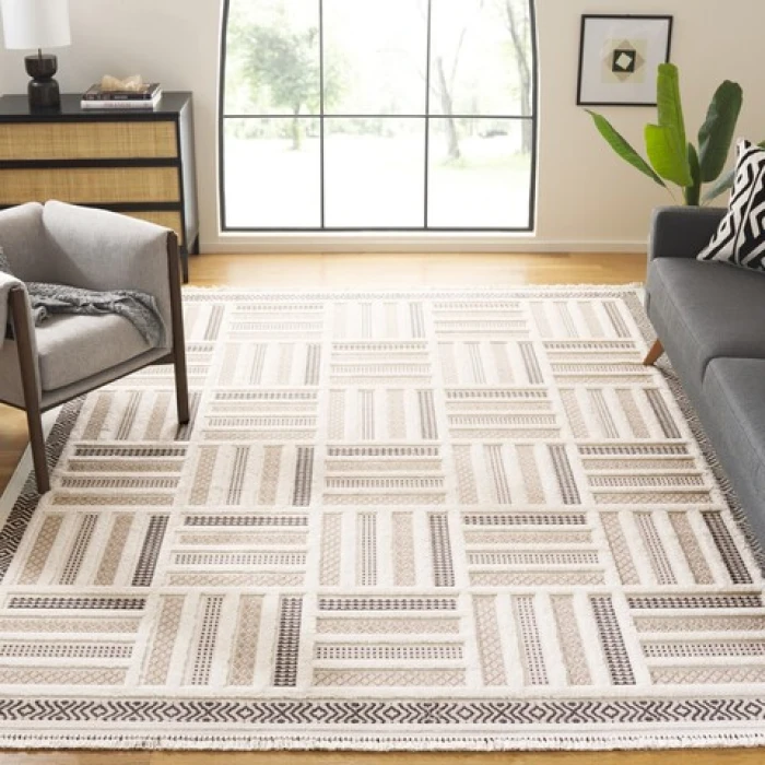Safavieh Urban Beige / Ivory URB212 9 ft. X 12 ft. Rectangle Rug