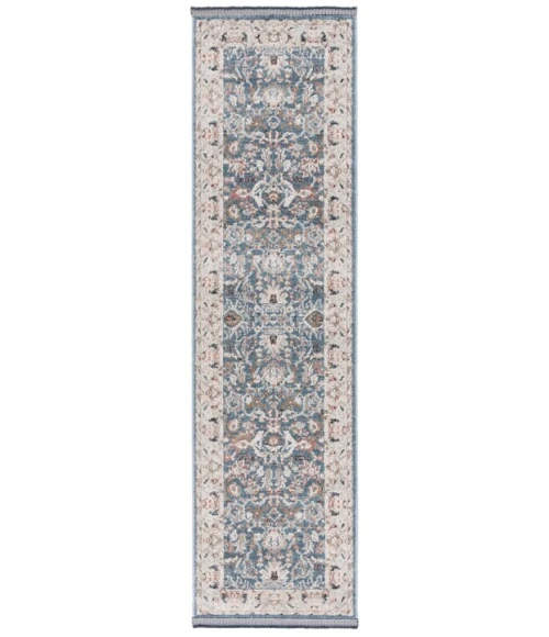 Safavieh Vivaldi Blue / Ivory VIV516 2 ft. 2 in. X 8 ft. Runner Rug