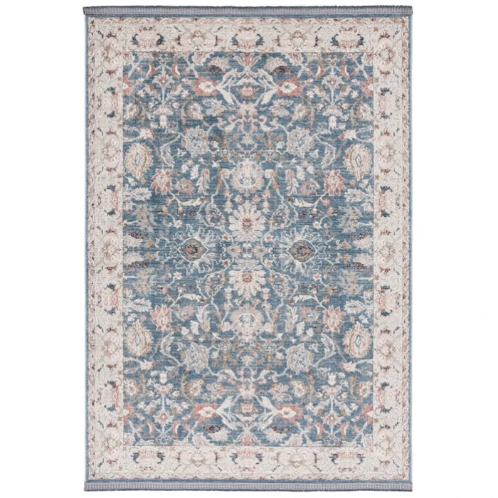 Safavieh Vivaldi Blue / Ivory VIV516 4 ft. X 6 ft. Rectangle Rug