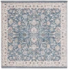 Safavieh Vivaldi Blue / Ivory VIV516 6 ft. 7 in. X 6 ft. 7 in. Square Rug