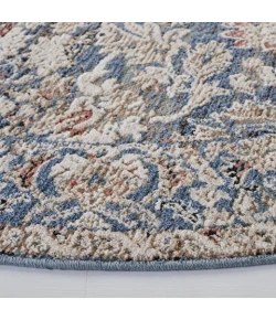 Safavieh Vivaldi Navy / Ivory VIV516 6 ft. 7 in. X 6 ft. 7 in. Round Rug