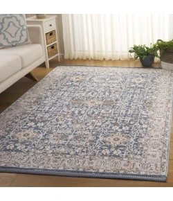 Safavieh Vivaldi Light Blue / Ivory VIV546 6 ft. 7 in. X 6 ft. 7 in. Round Rug