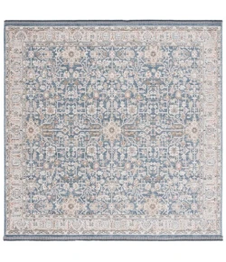 Safavieh Vivaldi Light Blue / Ivory VIV546 6 ft. 7 in. X 6 ft. 7 in. Square Rug