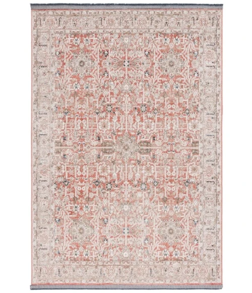 Safavieh Vivaldi Rust / Ivory VIV546 6 ft. 7 in. X 6 ft. 7 in. Round Rug