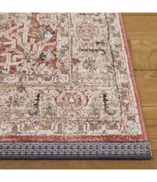 Safavieh Vivaldi Rust / Ivory VIV546 6 ft. 7 in. X 6 ft. 7 in. Round Rug