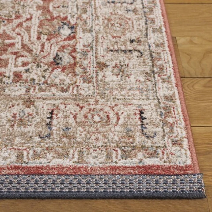 Safavieh Vivaldi Rust / Ivory VIV546 6 ft. 7 in. X 6 ft. 7 in. Round Rug