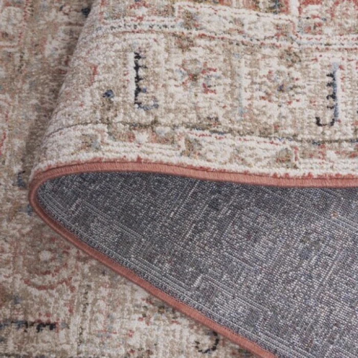 Safavieh Vivaldi Rust / Ivory VIV546 6 ft. 7 in. X 6 ft. 7 in. Round Rug