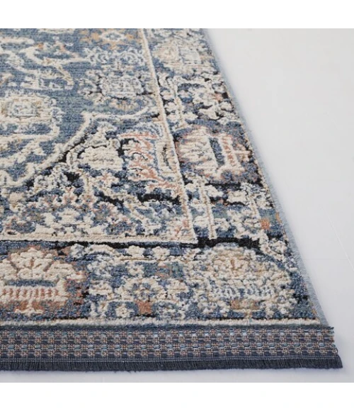 Safavieh Vivaldi Navy / Ivory VIV561 5 ft. 3 in. X 7 ft. 6 in. Rectangle Rug