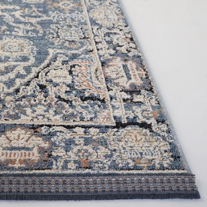 Safavieh Vivaldi Navy / Ivory VIV561 5 ft. 3 in. X 7 ft. 6 in. Rectangle Rug