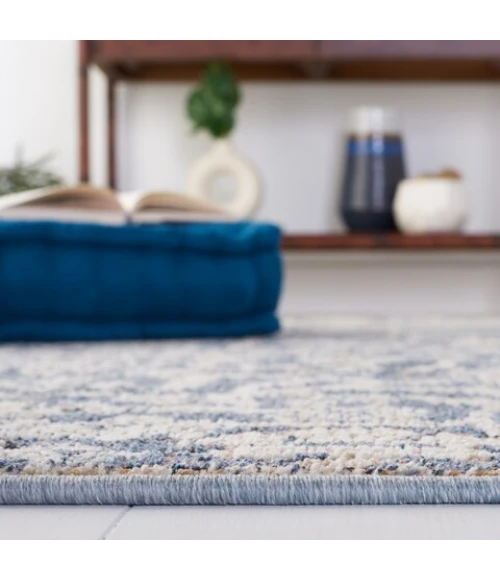 Safavieh Vivaldi Navy / Rust VIV562 6 ft. 7 in. X 6 ft. 7 in. Square Rug