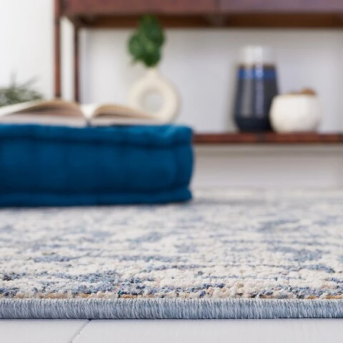 Safavieh Vivaldi Navy / Rust VIV562 2 ft. 2 in. X 8 ft. Runner Rug