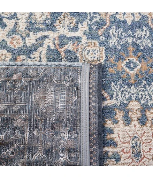 Safavieh Vivaldi Navy / Ivory VIV561 5 ft. 3 in. X 7 ft. 6 in. Rectangle Rug